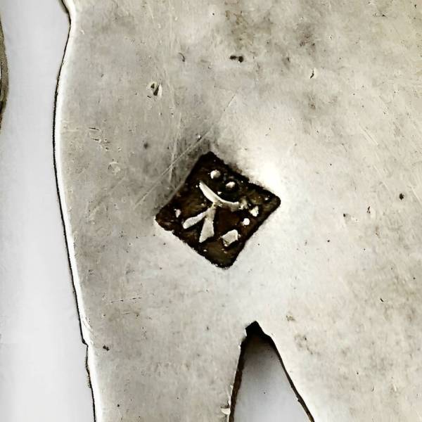 Egyptian Revival Silver Brooch