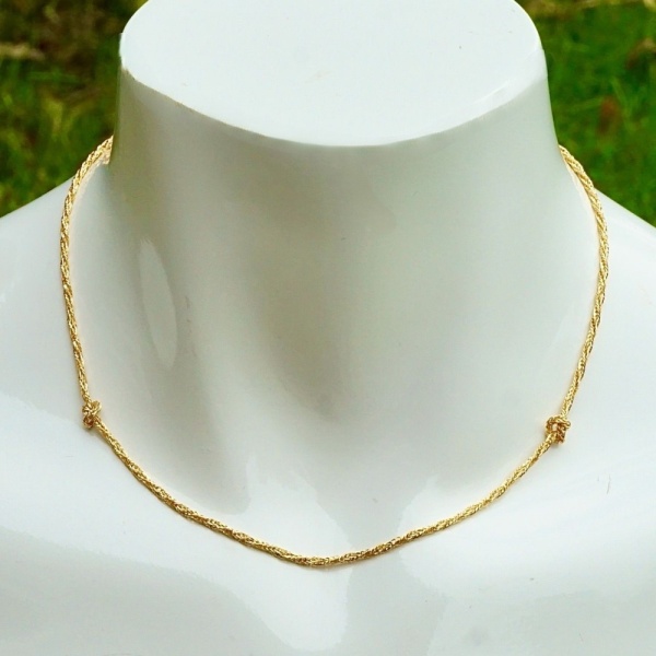 Florsheim of London 18K Gold Plated Knot Necklace