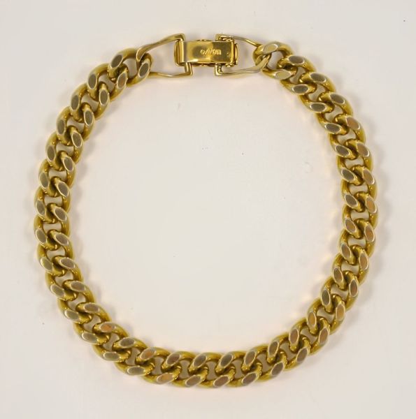 1970s Avon Gold Plated Classic Style Wristchain Bracelet