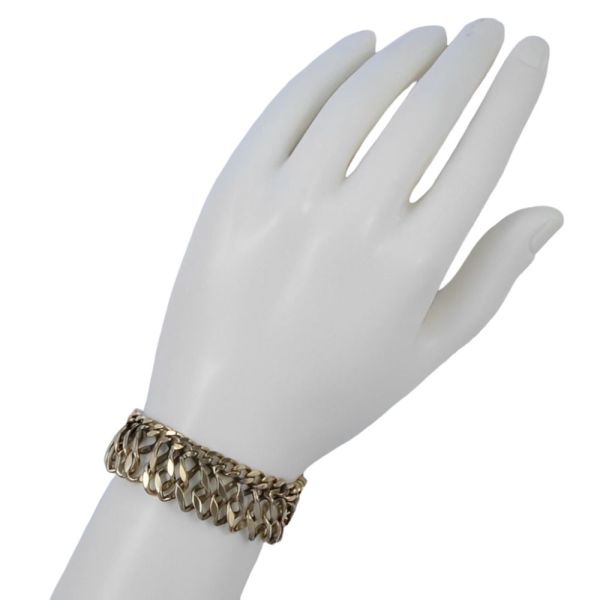 Bartek Modernist Gilt Chain Link Bracelet circa 1950s