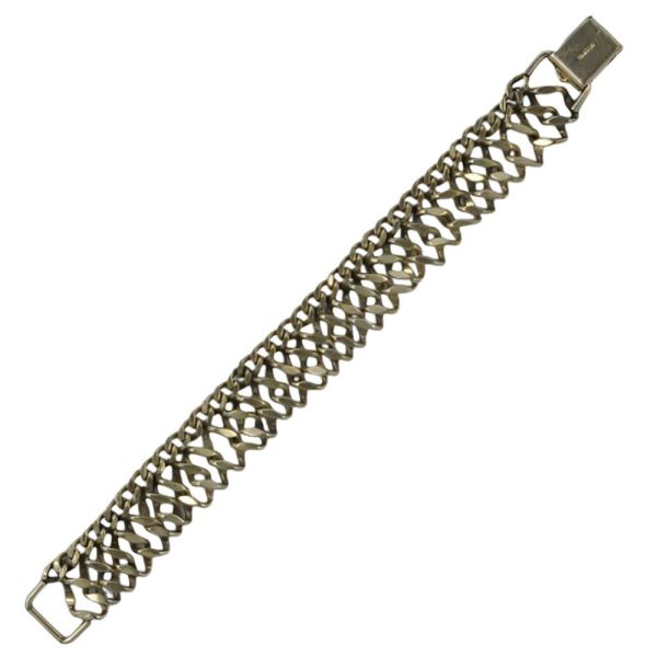 Bartek Modernist Gilt Chain Link Bracelet circa 1950s