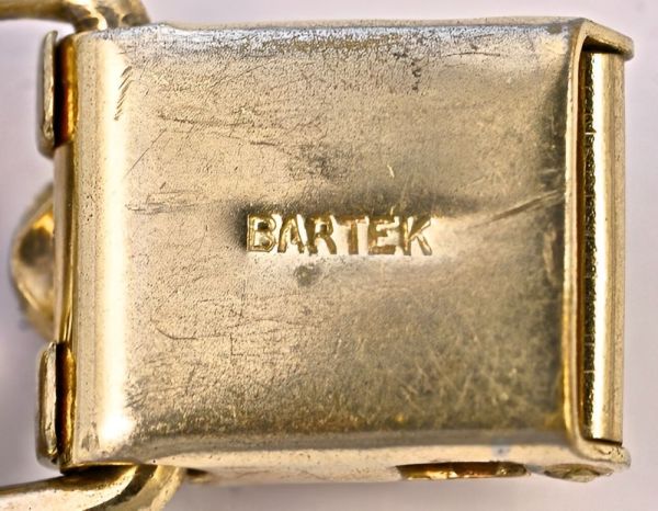 Bartek Modernist Gilt Chain Link Bracelet circa 1950s