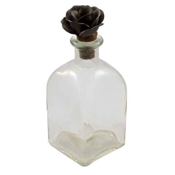 French Bottles Flower Cork Stoppers in a Wire Basket circa 1950s