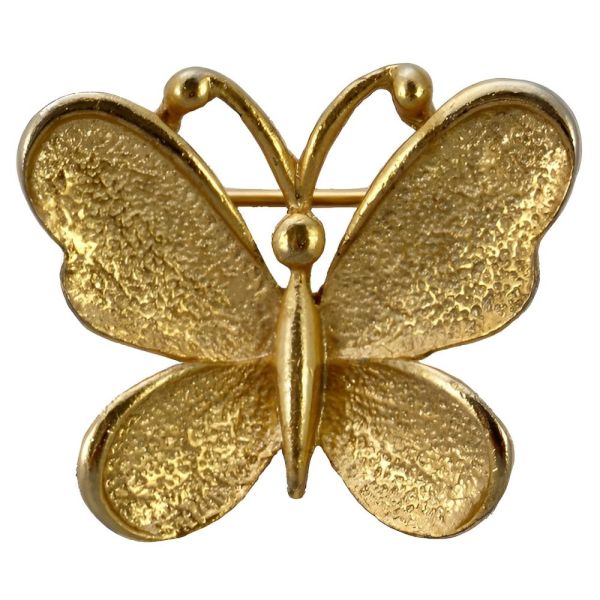 Sarah Coventry Gold Plated Gypsy Butterfly Brooch 1970s
