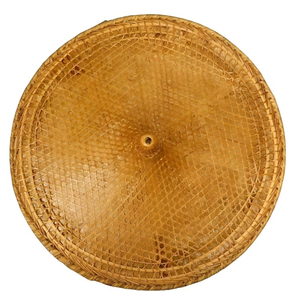 Asian Wicker Conical Coolie Hat circa 1940s