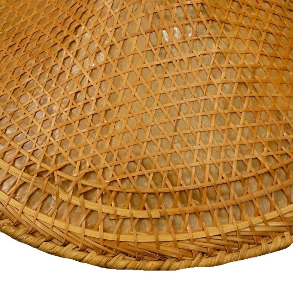 Asian Wicker Conical Coolie Hat circa 1940s