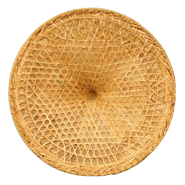 Asian Wicker Conical Coolie Hat circa 1940s