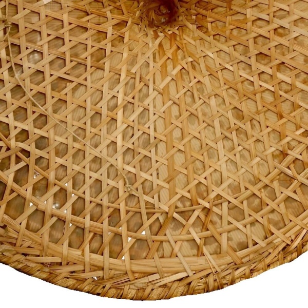 Asian Wicker Conical Coolie Hat circa 1940s