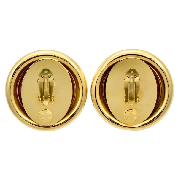 Bozart Gold Plated and Faux Pearl Statement Earrings