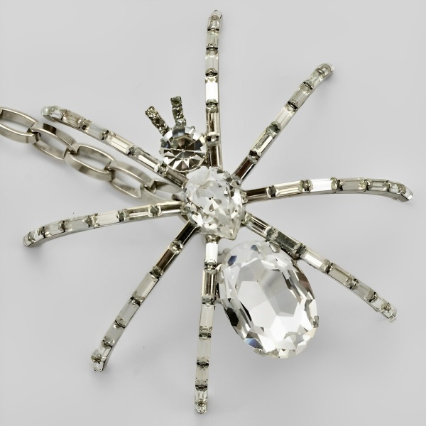 Butler & Wilson Crystal Spider Chain Belt circa 1980s