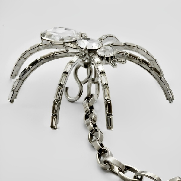 Butler & Wilson Crystal Spider Chain Belt circa 1980s