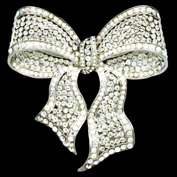 Butler & Wilson Crystal Bow Brooch circa 1990s