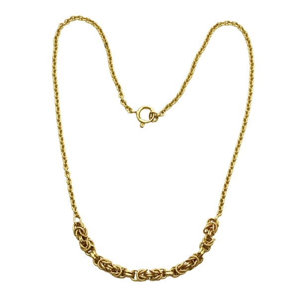 Jakob Bengel Gold Plated Byzantine Necklace circa 1930s