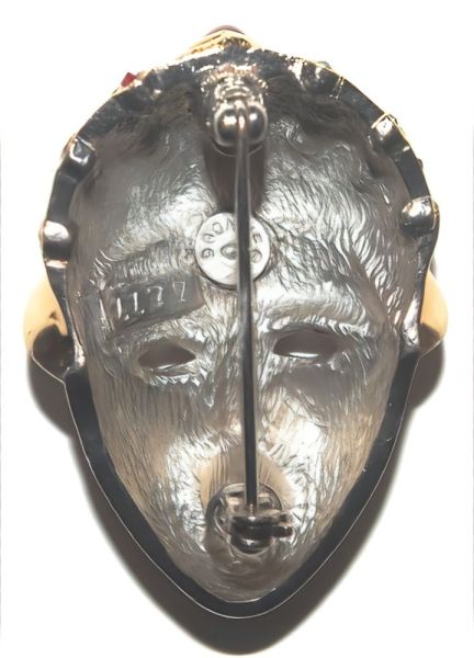 Gontie Vintage Mask Face Brooch