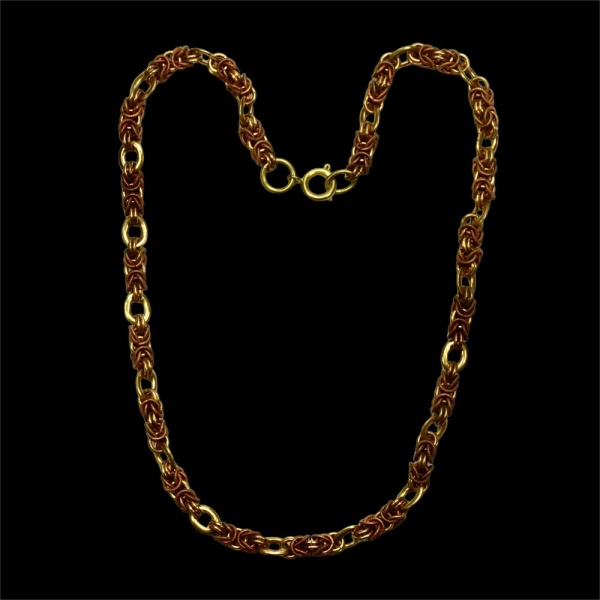 Jakob Bengel Gold Copper Plated Byzantine Necklace