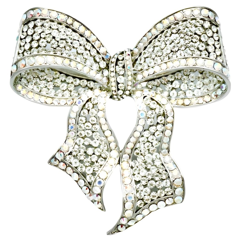 Butler & Wilson Crystal Bow Brooch circa 1990s