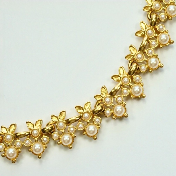 Past Times Gold Plated and Faux Pearl Necklace