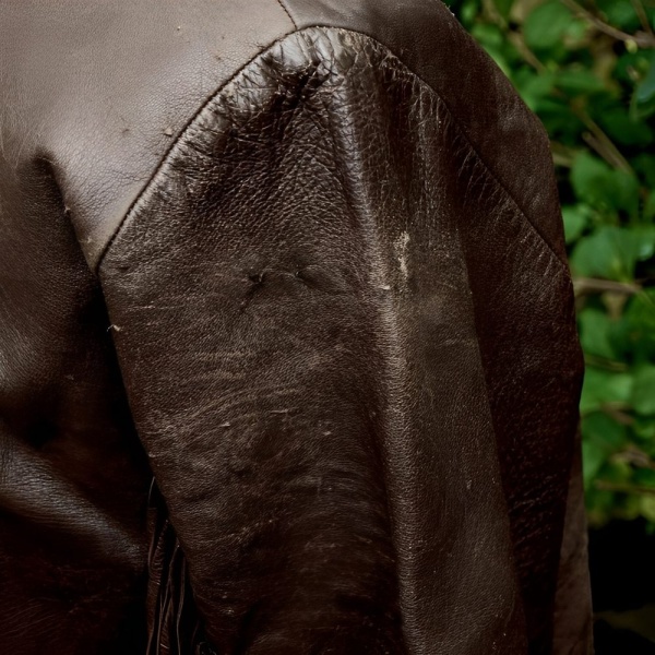 Soft Brown Leather Fringed Top from Lord John 1960s