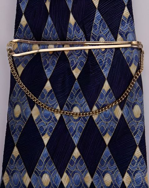 Stratton Pale Gold Tone Tie Clip circa 1930s